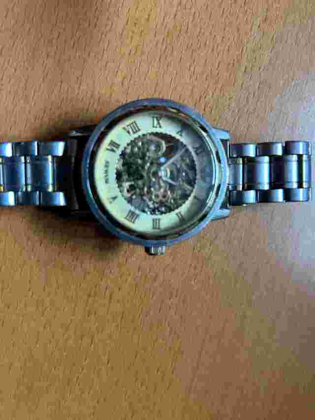 SEWOR VINTAGE SKELTON TRANSPARENT WRIST WATCH NOT WORKING