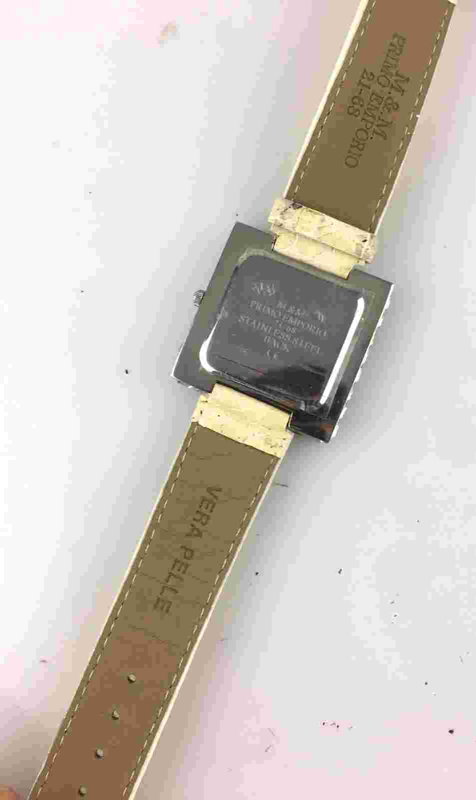 M&M Primo Emporio Women's Watch Strass Quartz Square Shape 35 Mm Fashion