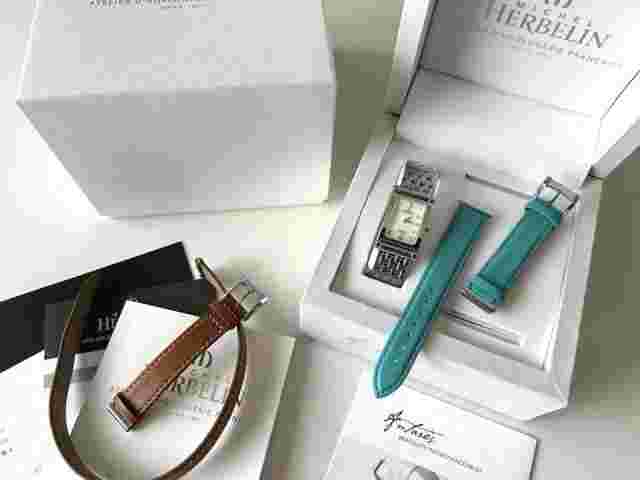 Michel Herbelin Women's Watch with 3 Extra Straps Box & Manual
