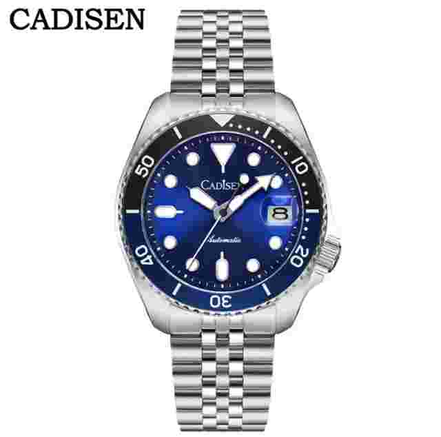 CADISEN C8220 SPORTS ORANGE SEIKO NH35 ALL STEEL WATCH SAPPHIRE BGW9 200m