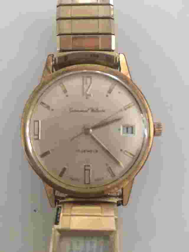 Vintage Germinal Voltaire Mens Wrist Watch Date 17 Jewel Swiss Made Runs Great!