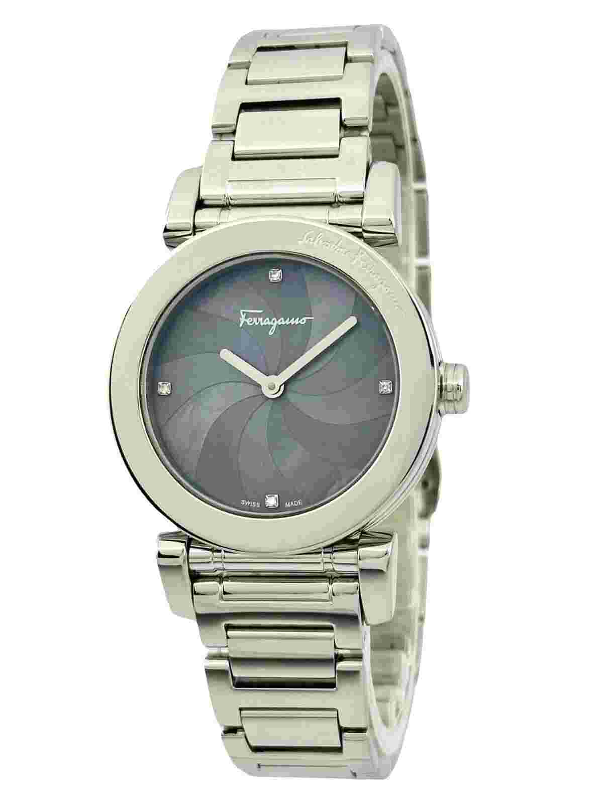 Salvatore Ferragamo Women FP1750016 Salvatore Lady Diamond Index MOP Dial Watch