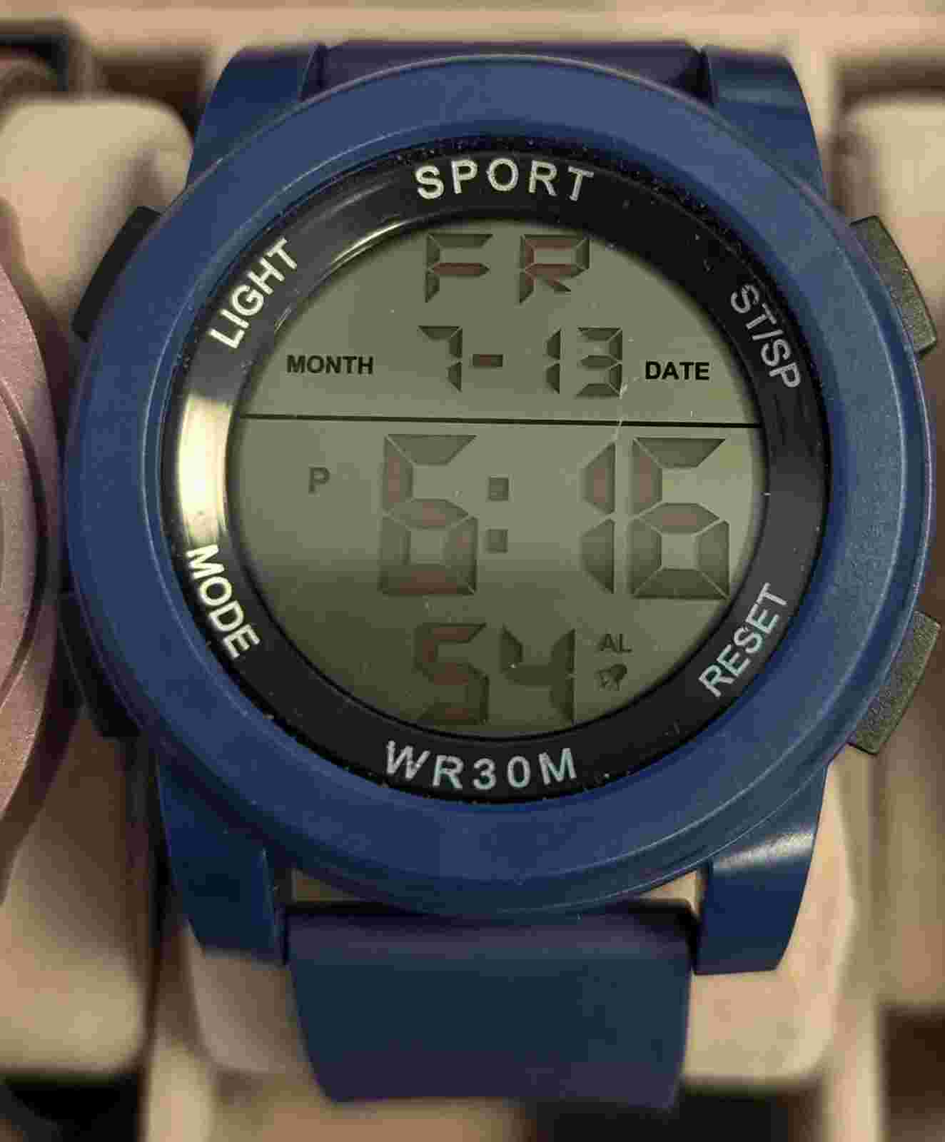 WORKING Lot Of Mens Digital Sport Watches blue black
