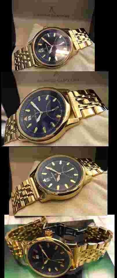 Jacques Cantani JC-945 Men's Watch Big Date & GMT Function Stainless Steel New