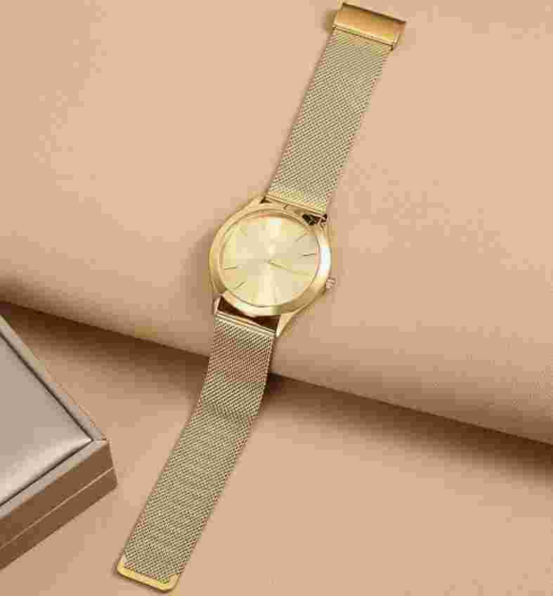 BUREI- Japanese Stainless Men’s Fashion Watches- All Gold Scheme Steel Quartz