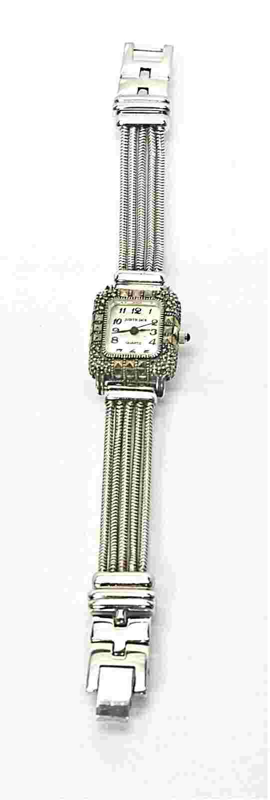 Judith Jack Sterling Silver Marcasite Women's Watch