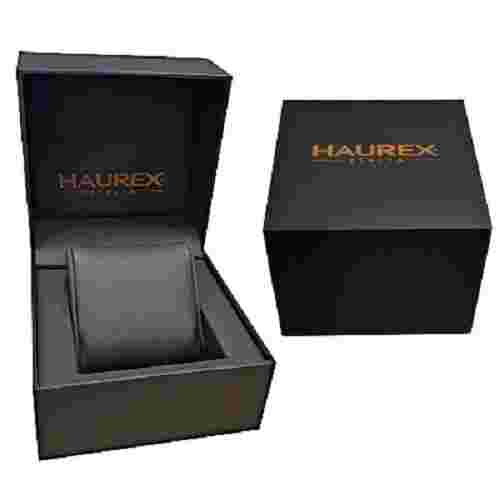 Haurex Italy Men's N7354UNY Caimano Yellow Indices Luminous Plastic Date Watch