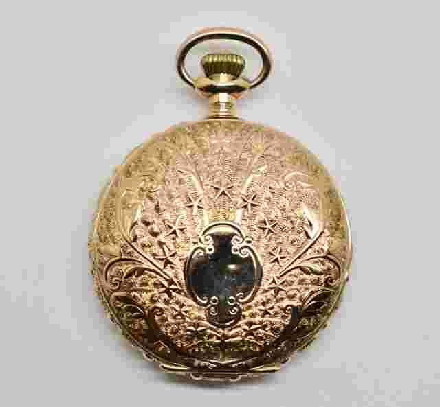 1899 Seth Thomas 7 Jewel Hunting Gold Filled Pocket Watch#WATCH229