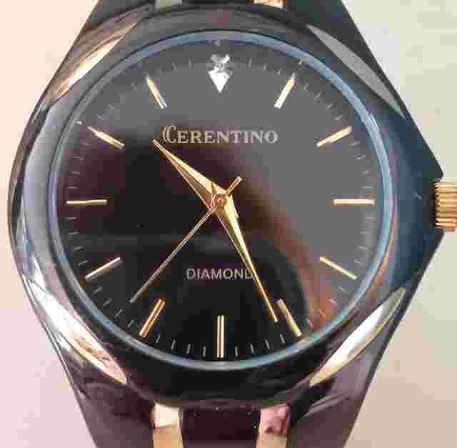 Vintage Le Chateau Women's Watch - works - genuine diamond - 18K gold plated
