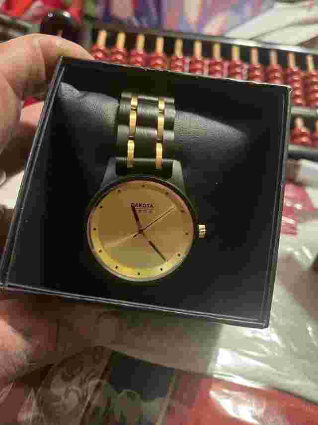 Mans Watch, Dakota, Wood, Very Gently  Preowned. Comes With Original Box.