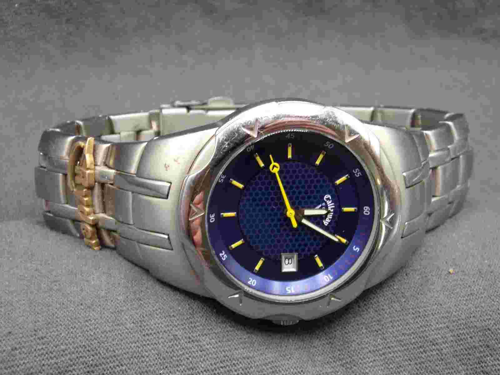 Men's CALLAWAY Water-Resistant Watch w/ New Battery - Works Great!