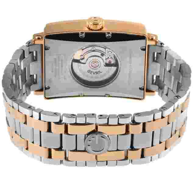 Gevril Men's 15202B Avenue of America Swiss Automatic Sellita IPRG Steel Watch