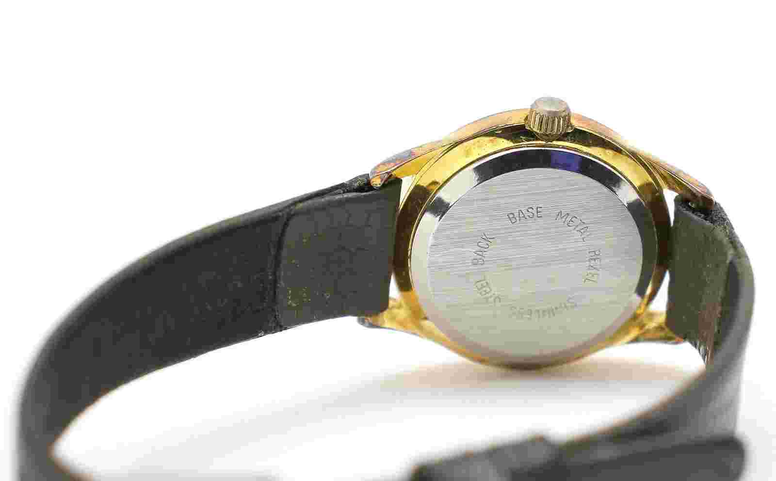 Peugeot PP Moonphase Gold Tone 20mm Women's Watch NEEDS Battery & Band