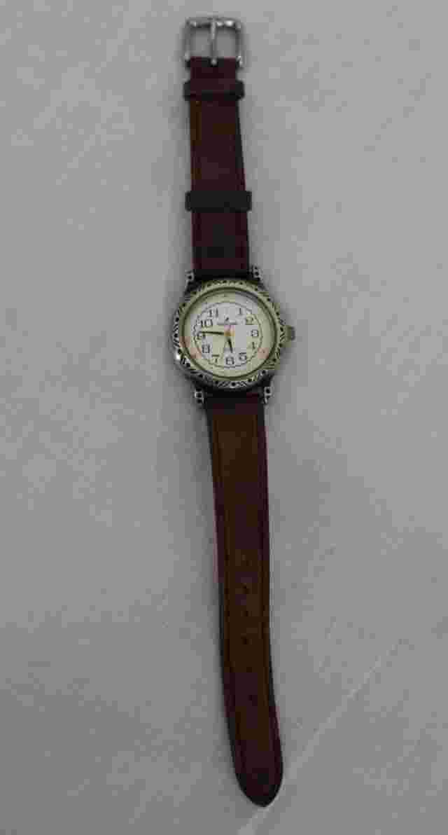 Vintage Peyote Bird Watch Leather Eddie Bauer Band Womens Native Southwest
