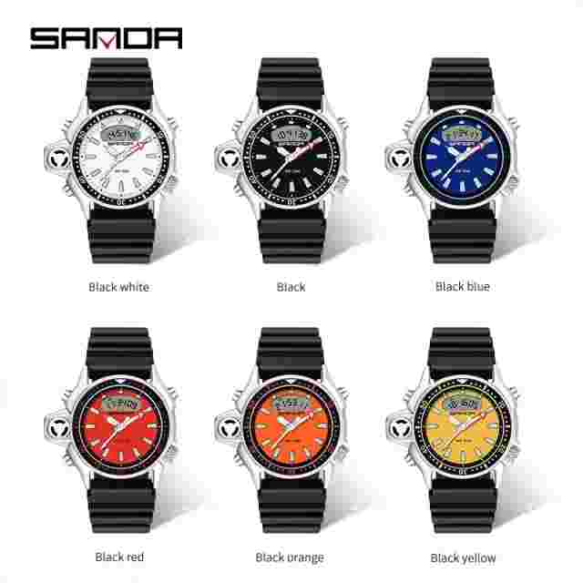 Relojes de Hombre Militares Deportivos Reloj Negro Para Hombre Amarillo Blanco