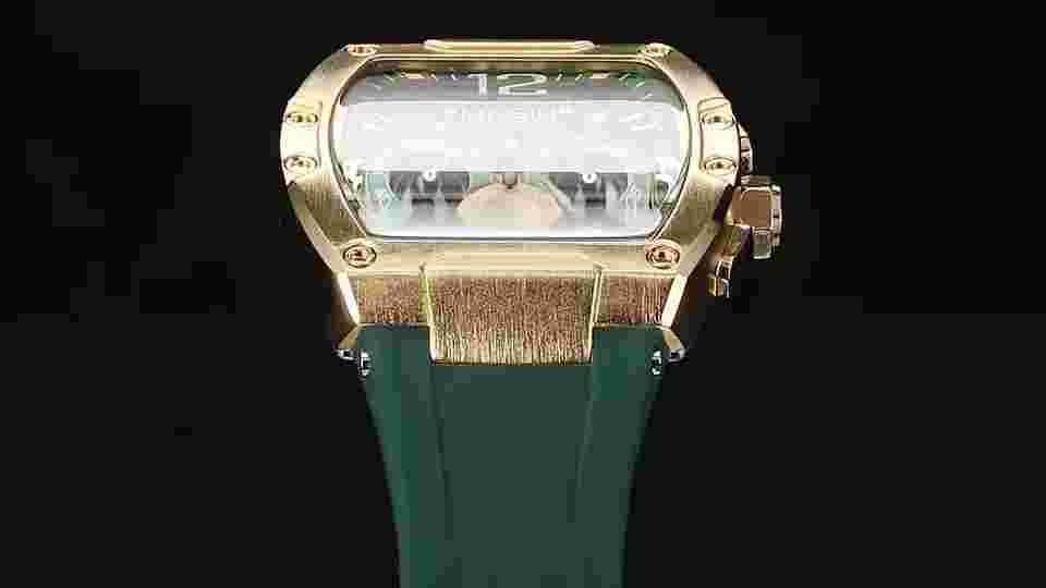 MEGIR Tonneau Barrel Multifunction Chronograph Waterproof Calendar Quartz Watch