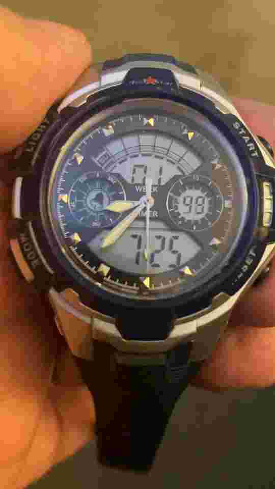 Rare Red Star Dual Time Watch