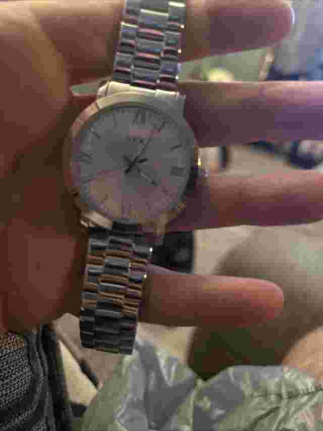 TFX Mens Wristwatch. Silver. Great Condition. Never Worn. Needs Battery