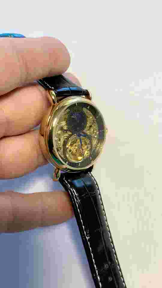 ⌚￼ Forsining Men’s Automatic Self Winding Moon Dial Self Winding Business Watch