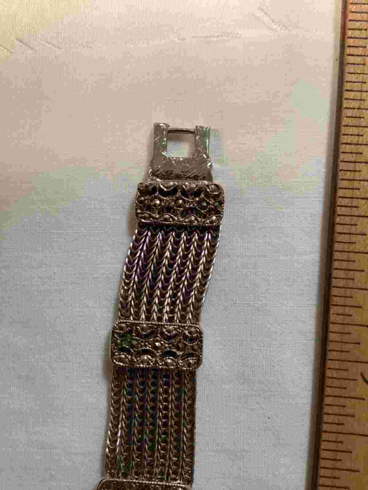 Pierre Nicol Watch Women Silver Tone Marcasite New Battery