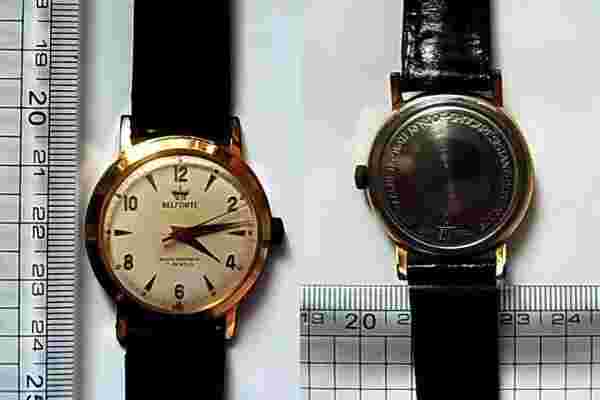Watch Belforte 17 Jewels Anti Magnetic Stainless Steel Manual Winding Swiss Made