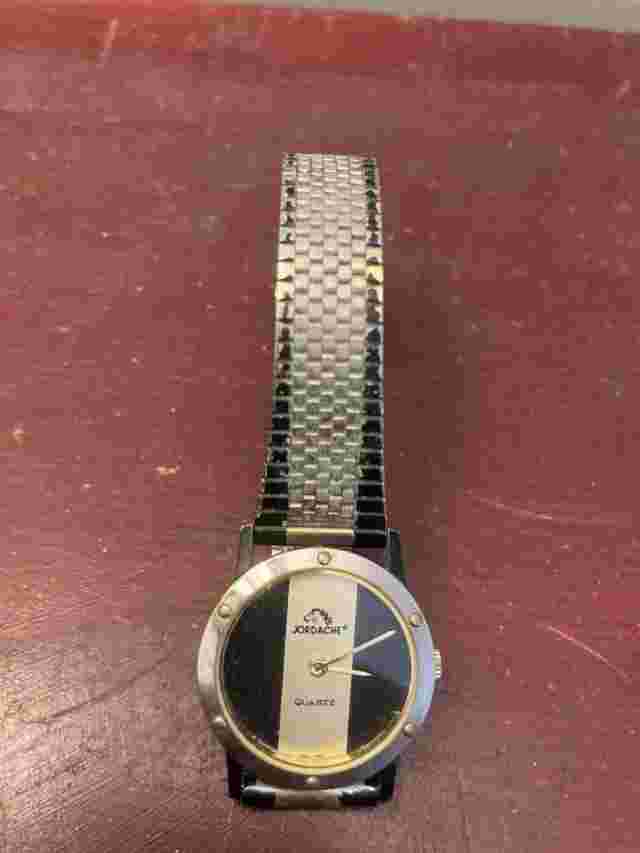 Jordache Quartz Vintage Black And Gold Wristwatch Hong Kong