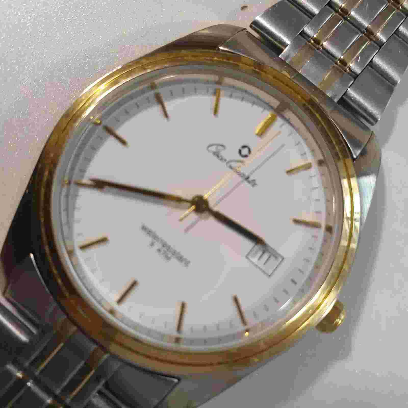 Men's Vintage 38mm Men's Retro German's Gold & Steel Quartz Men's Watch "Osco"