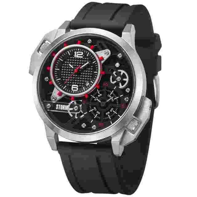 Storm Dualaton Rubber Red Mens Watch with Black Rubber Strap 47540/R