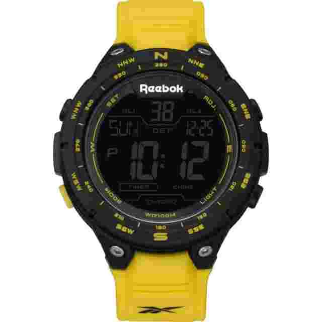 Reebok Digital Slam Yellow Rubber Strap Men Watch RV-SLM-G9-PBPY-BY