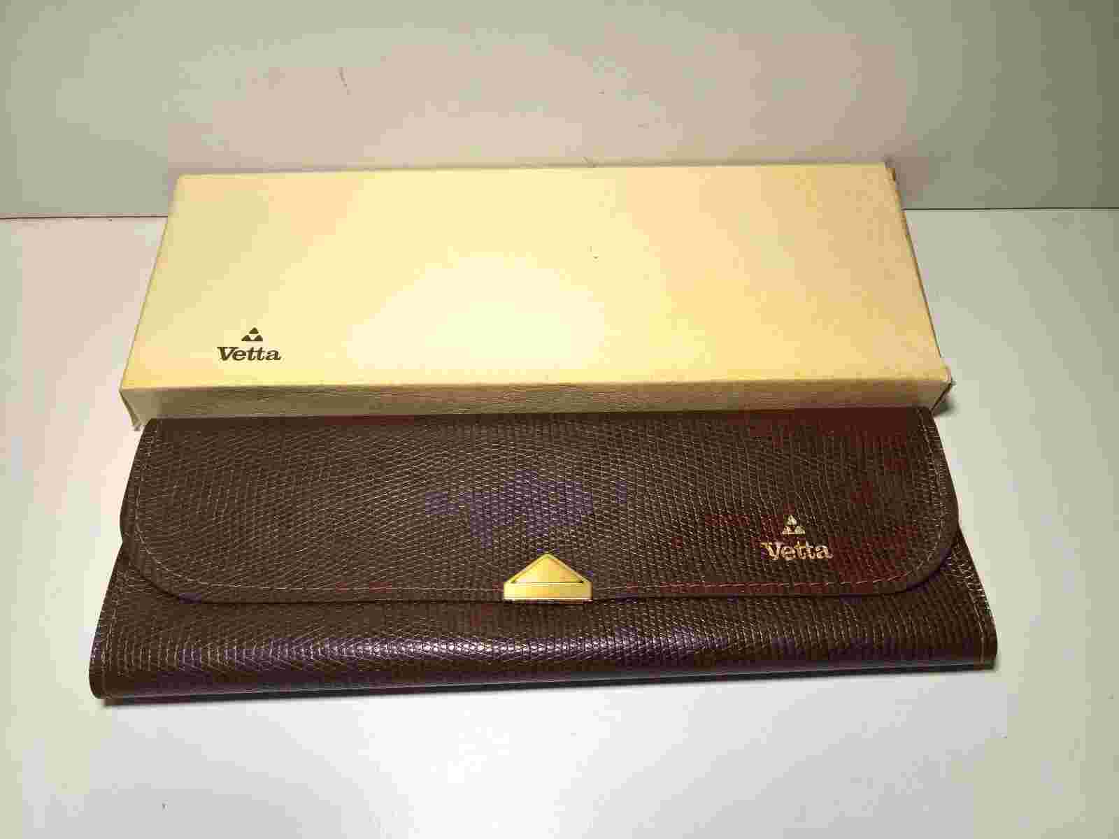 Ultra Rare Vintage Vetta Leather Travel Box Good Condition 70s
