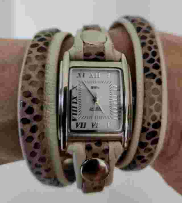 La Mer Collections by Martine Ilana Wrap Watch with Original Case      Pre-Owned