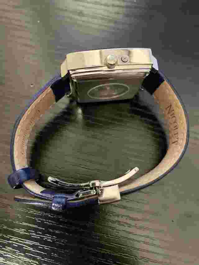 🔥Nicolet 1886 Automatic Genuine Ostrich Band Automatic Open Heart Watch