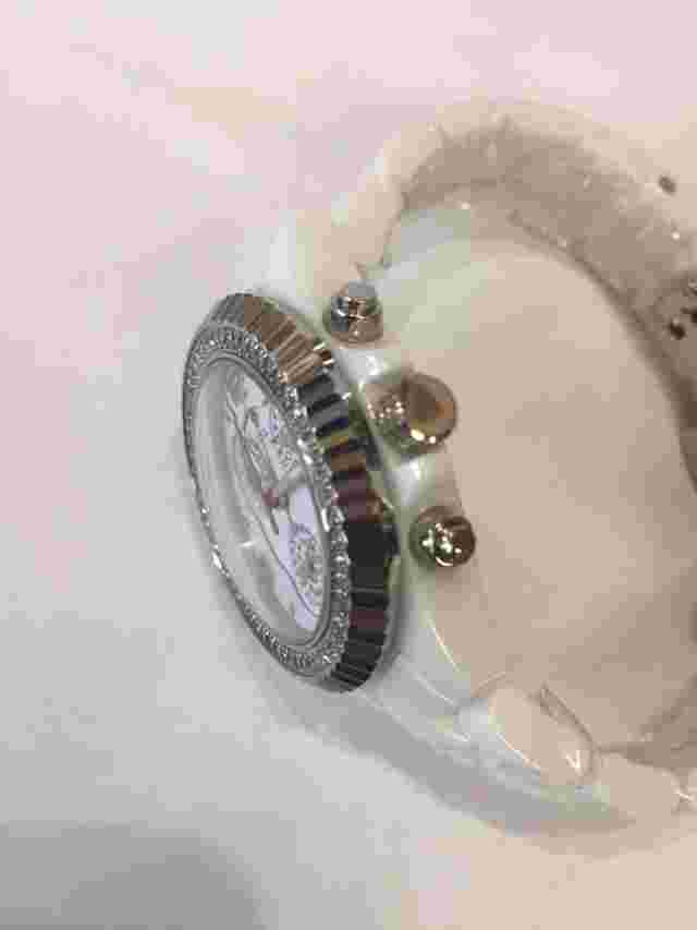1.25t Techno by JPM Ladies Diamond White Ceramic Watch Joe Rodeo Aqua Master