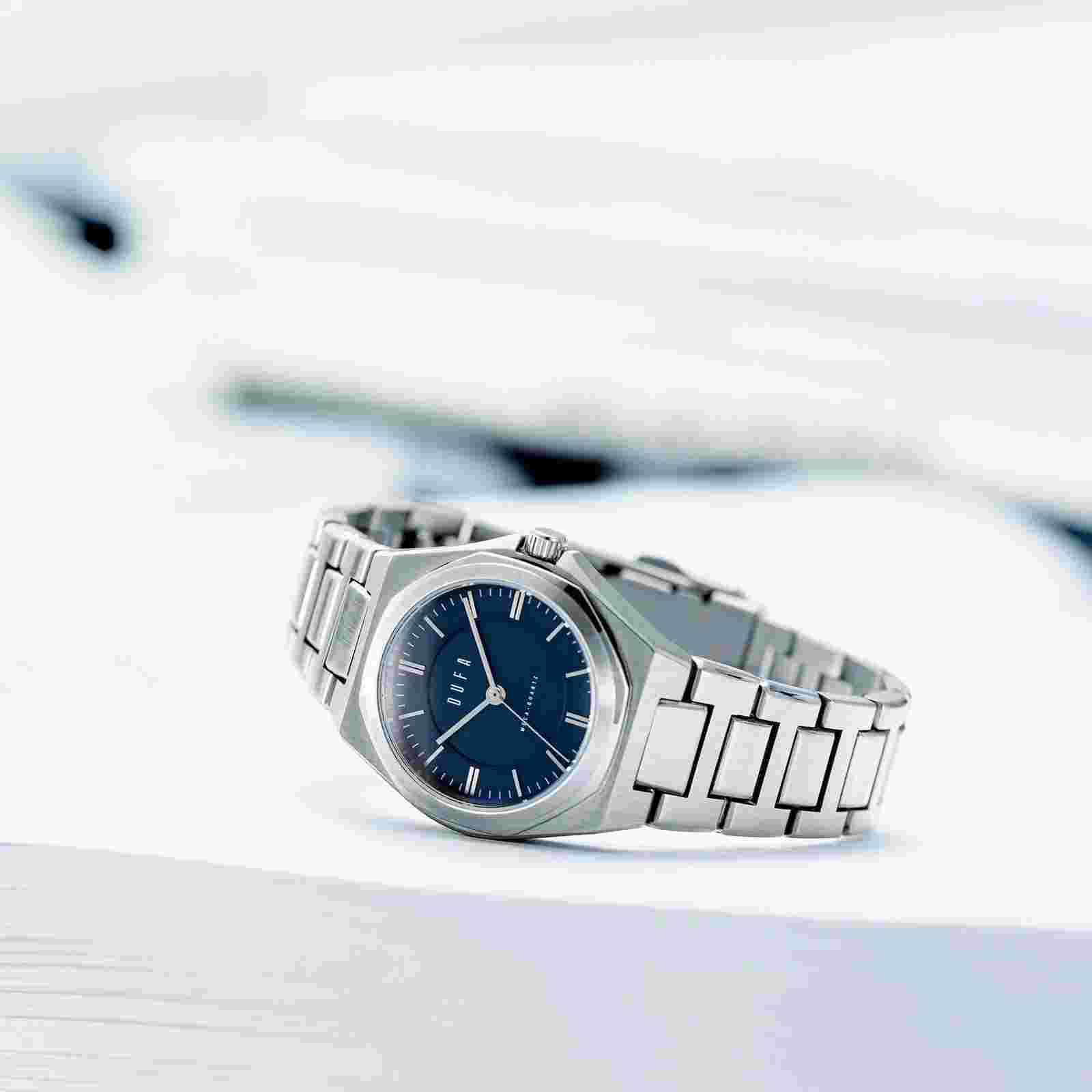 DuFa Wachsmann Midnight Blue 32mm Quartz Ladies Watch Dial Blue DF-7037-33