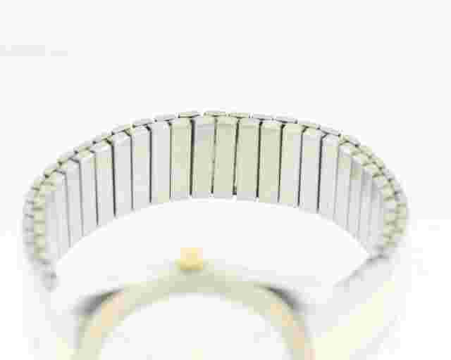 Men's Victory Silver Dial Flex Band Quartz Watch
