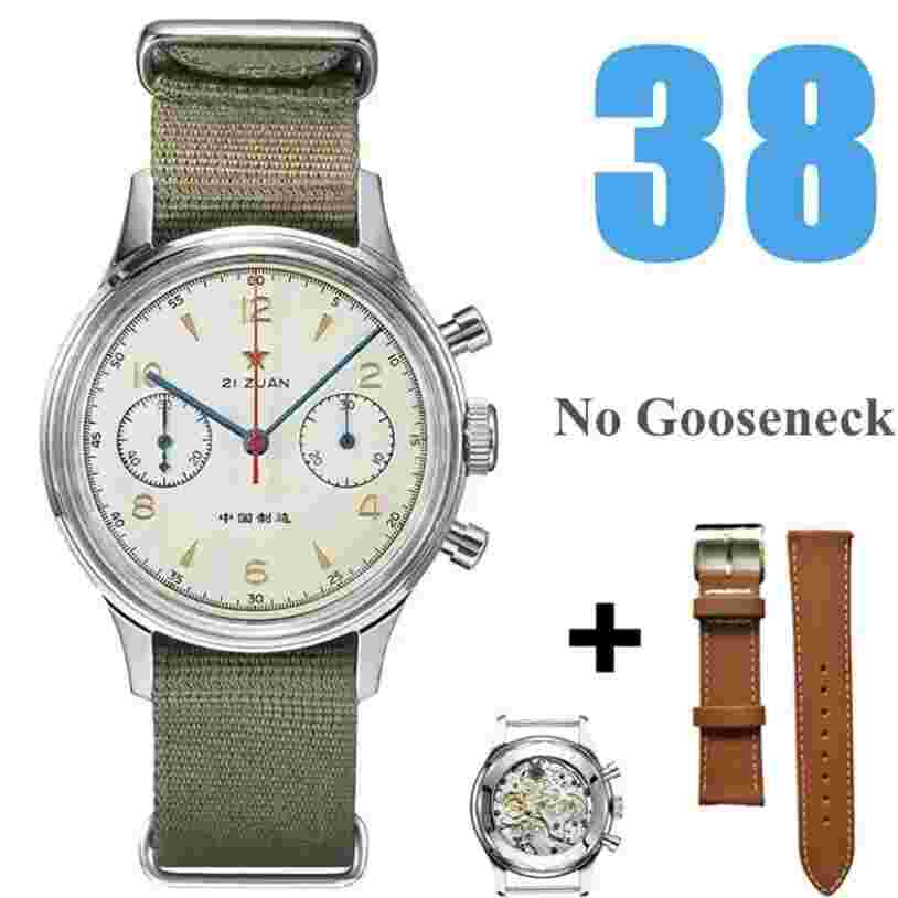 Seagull 1963 Hand Wind Mechanical Chronograph with Sapphire Crystal No Swan Neck