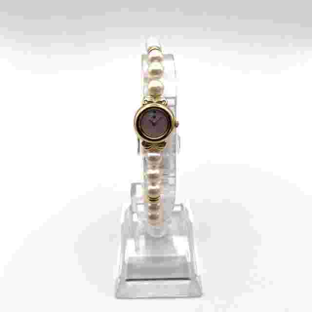 Mikimoto JAL Collaboration Pearl Bracelet Watch Rare Vintage Women's Watch