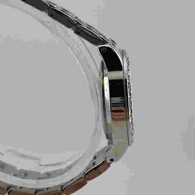 Valletta Womens Watch 27mm Case Gem Set Bezel Band Quartz Analog Three Hands