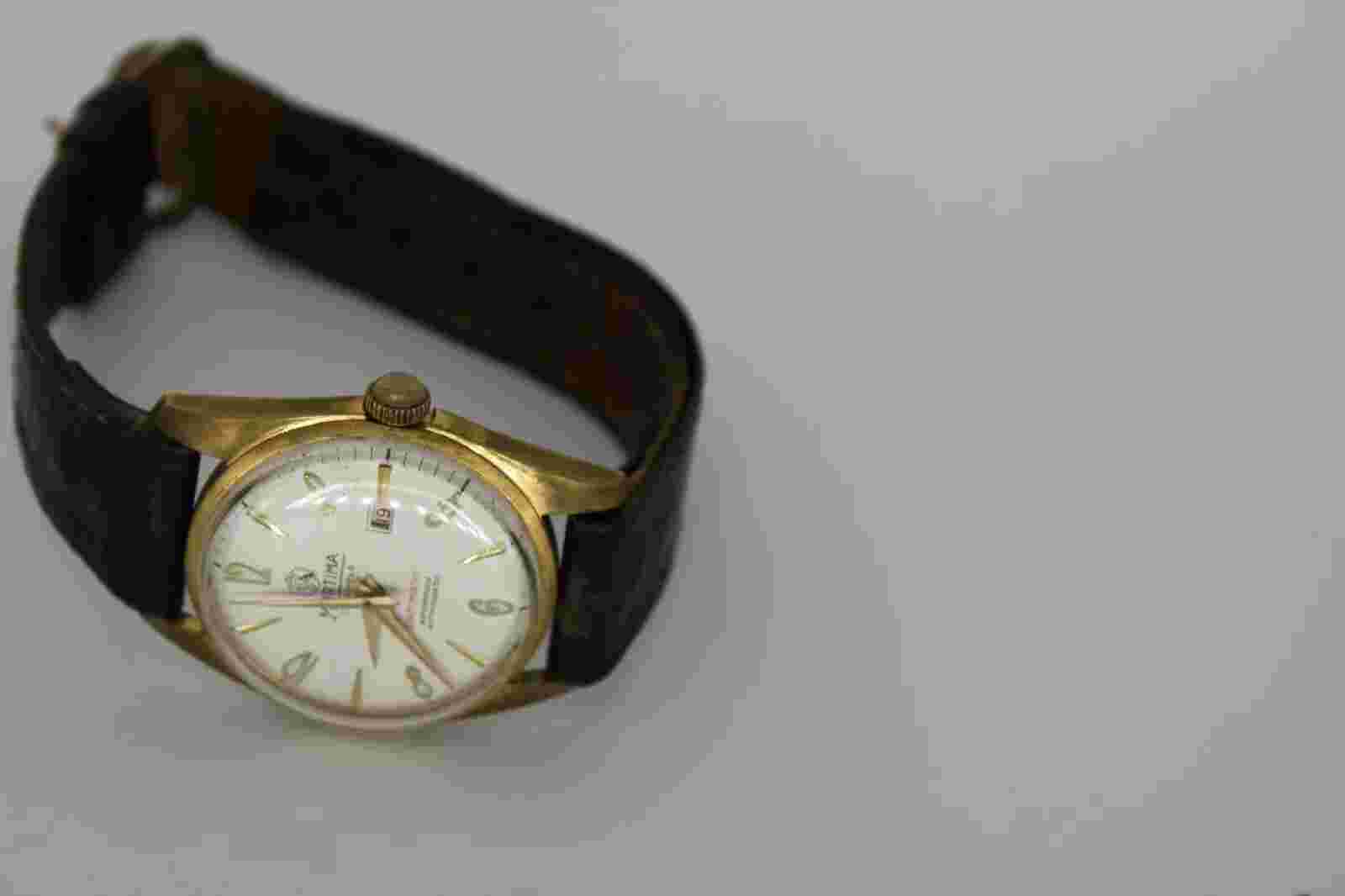 Sharp French Mortima Datomatic Mechanical Manual Wind Watch - Just Serviced