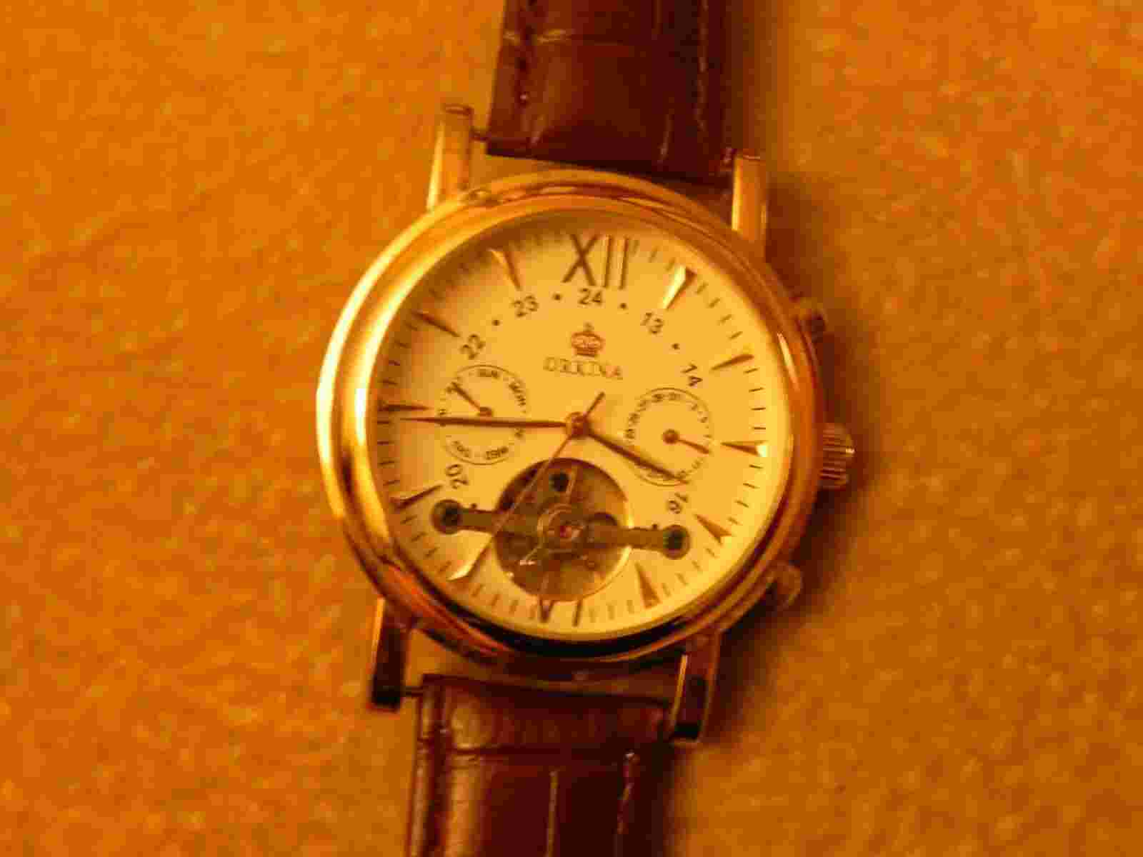 MG Orkina Men's Multifunctional Day/Date/Week Self-wind Mechanical Watch