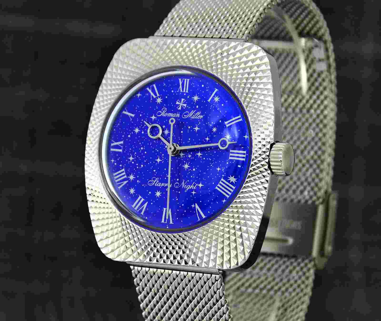 Luxury Silver Watch tarry Night Automatic Mechanical watch Groomsmen gift Miller