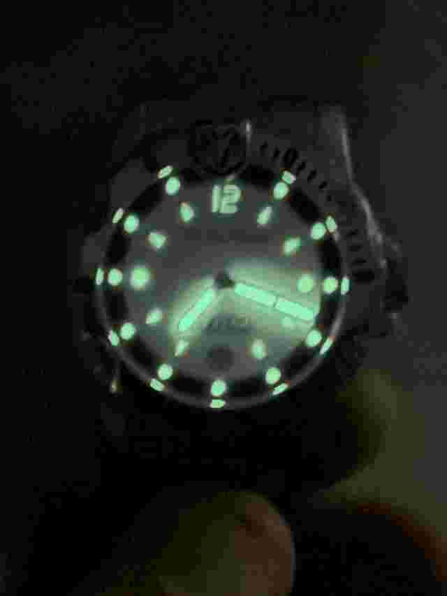 Vtg DODGE RAM Truck stainless steel Men's Glow Dark WATCH 302 Works NEW BATTERY