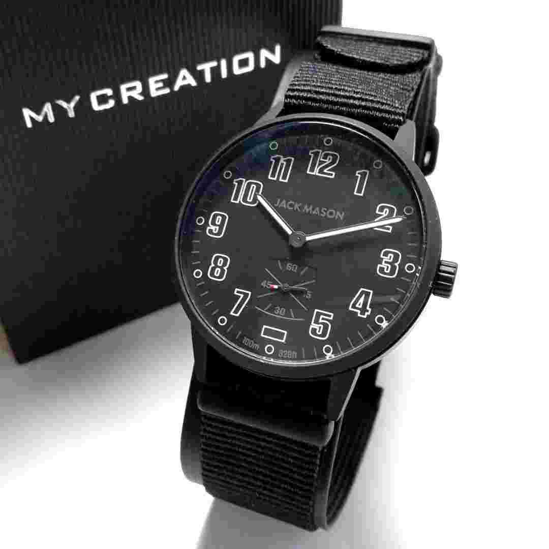 JACK MASON Men's Watch FIELD Japan Limited Edition Black JM-F401-017 [Mint]
