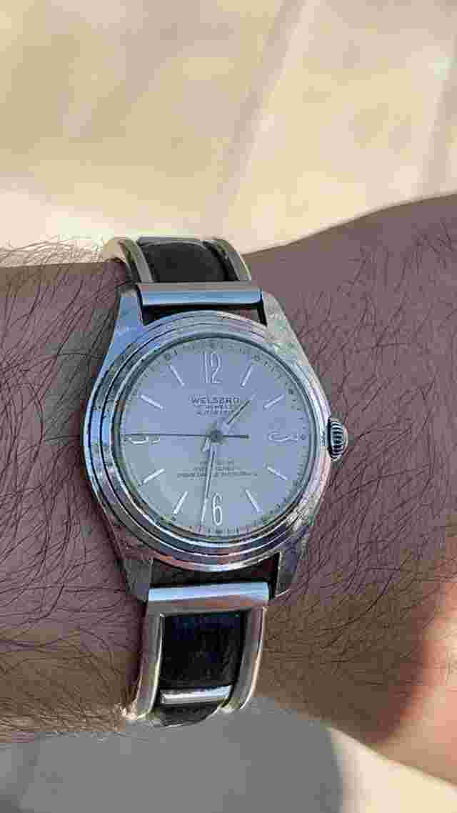 Vintage Welsbro 17 Jewels Automatic Watch - Running
