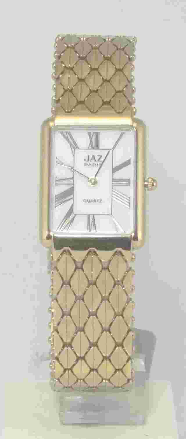 JAZ Paris Y2CQ33 Unisex Gold-tone Quartz Tank Watch  *NEW VINTAGE ***RARE***