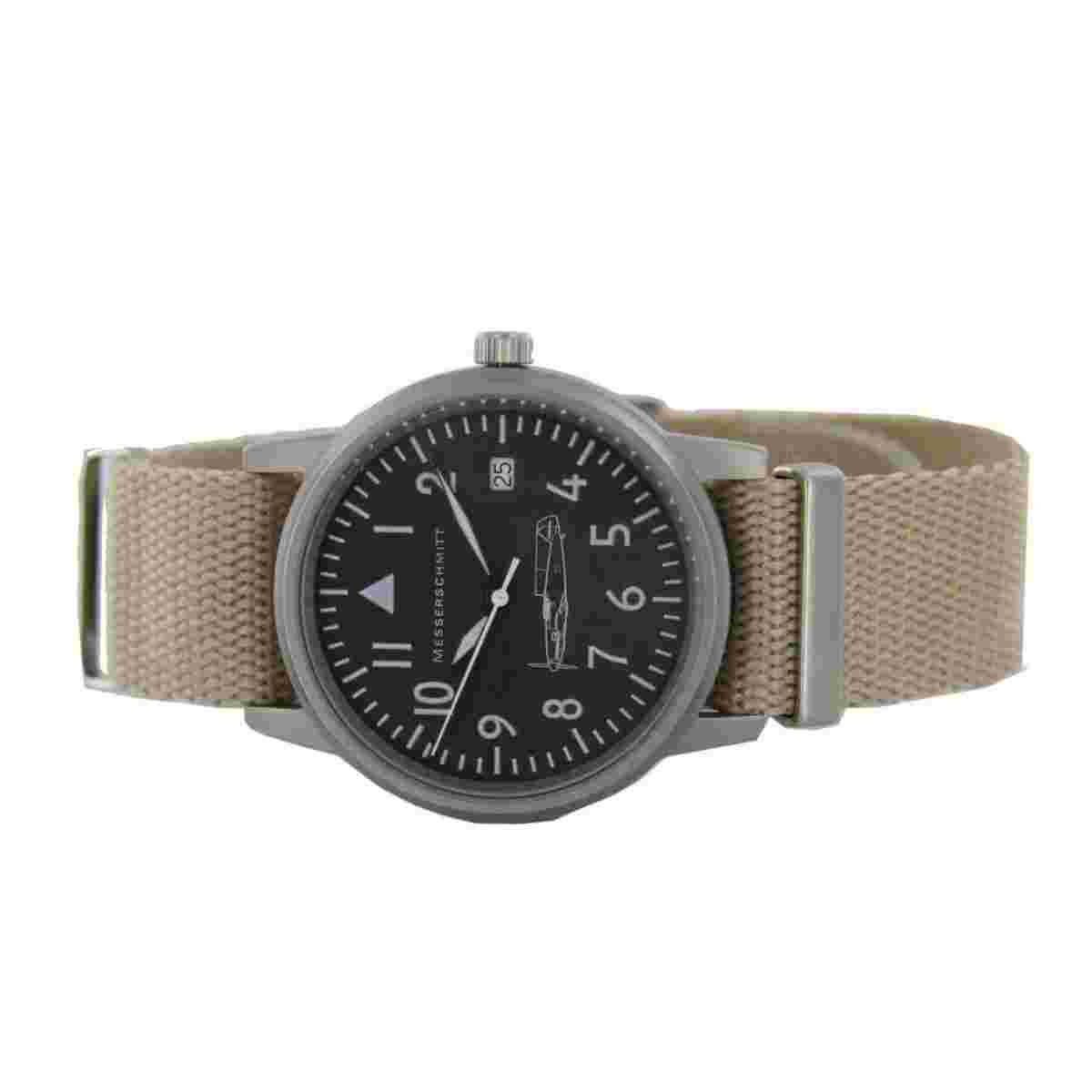 Aristo Men's Messerschmitt Watch Aviator Watch Me 109/109-S Beige