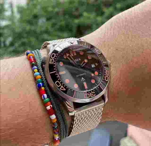 41mm NH35 Miyota8215 PT5000 Automatic Men's Watch Black Dial Date Sapphire Glass