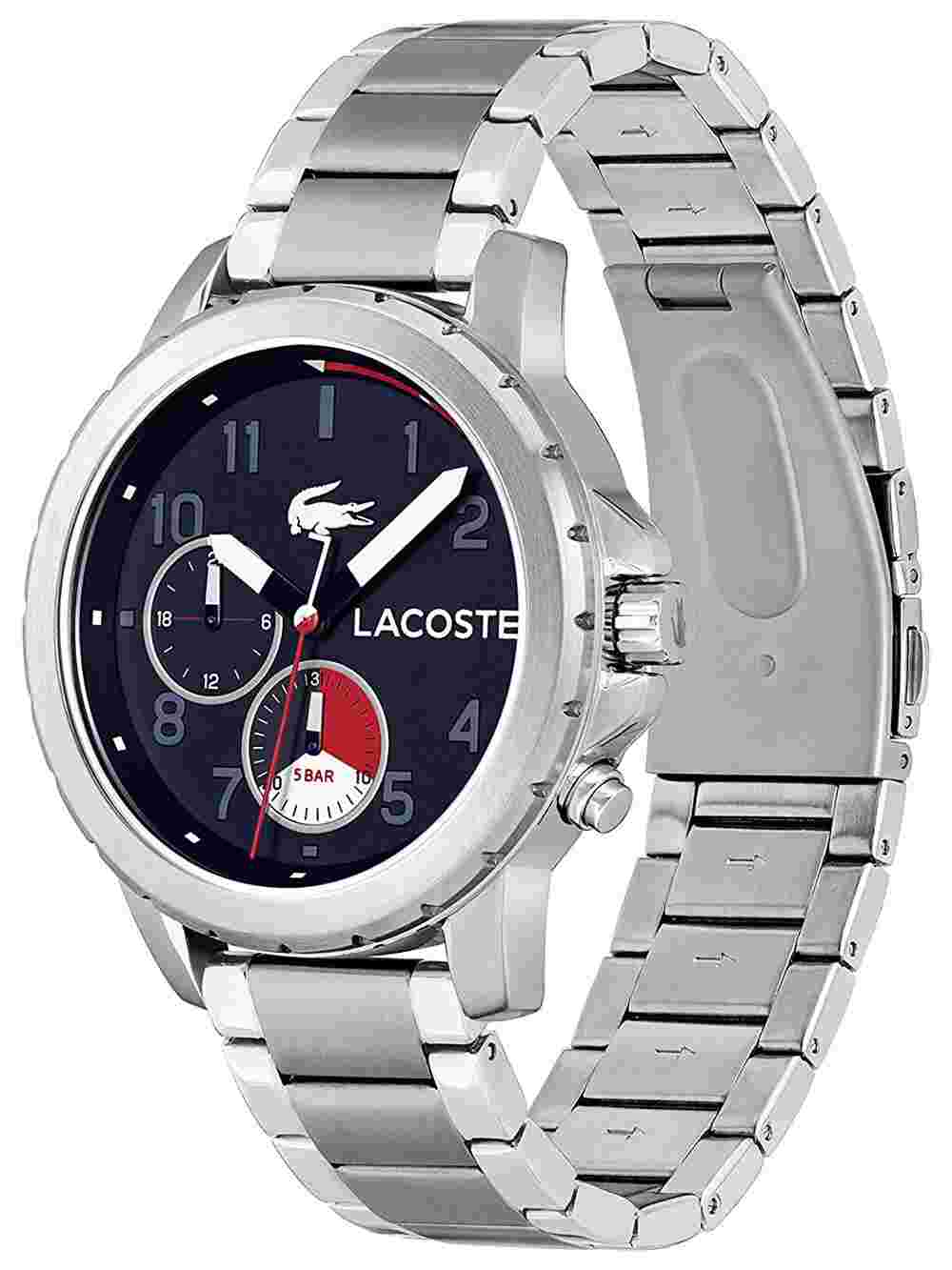 LACOSTE ENDURANCE 2011208 Quartz Black Silver Stainless Round Analog Men's 250