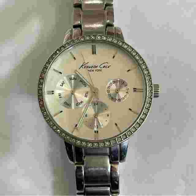 Kenneth Cole Rhinestone Face Watch