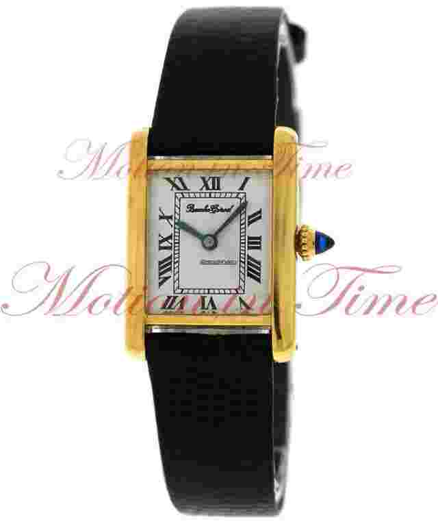 Bueche-Girod Vintage "Tank" Ladies "Circa 1970's" - Yellow Gold